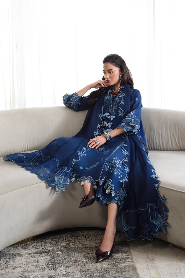 Qalamkar | Q Line Lawn 26 | QKL-01 SORAI - Luxury Dress - available at Maria Faisal in UK and USA.