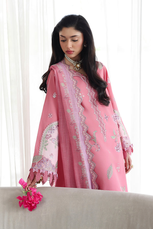Qalamkar | Q Line Lawn 26 | QKL-02 ABEER - Luxury Dress - available at Maria Faisal in UK and USA.