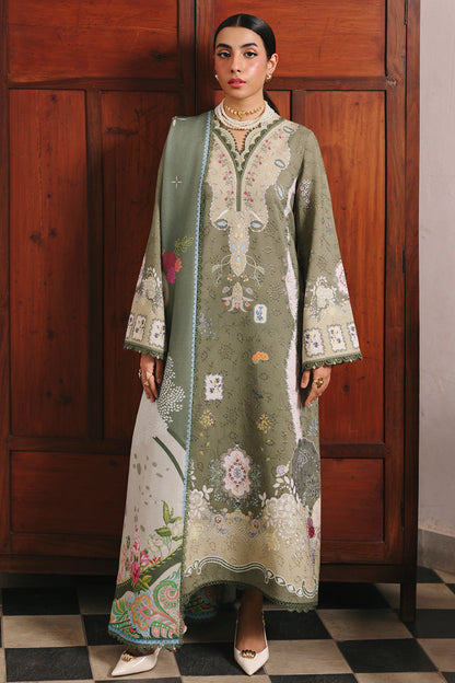 Qalamkar | QPrints Winter 25 | QW-09 (A) KHANZA - Casual Dress - available at Maria Faisal in UK and USA.
