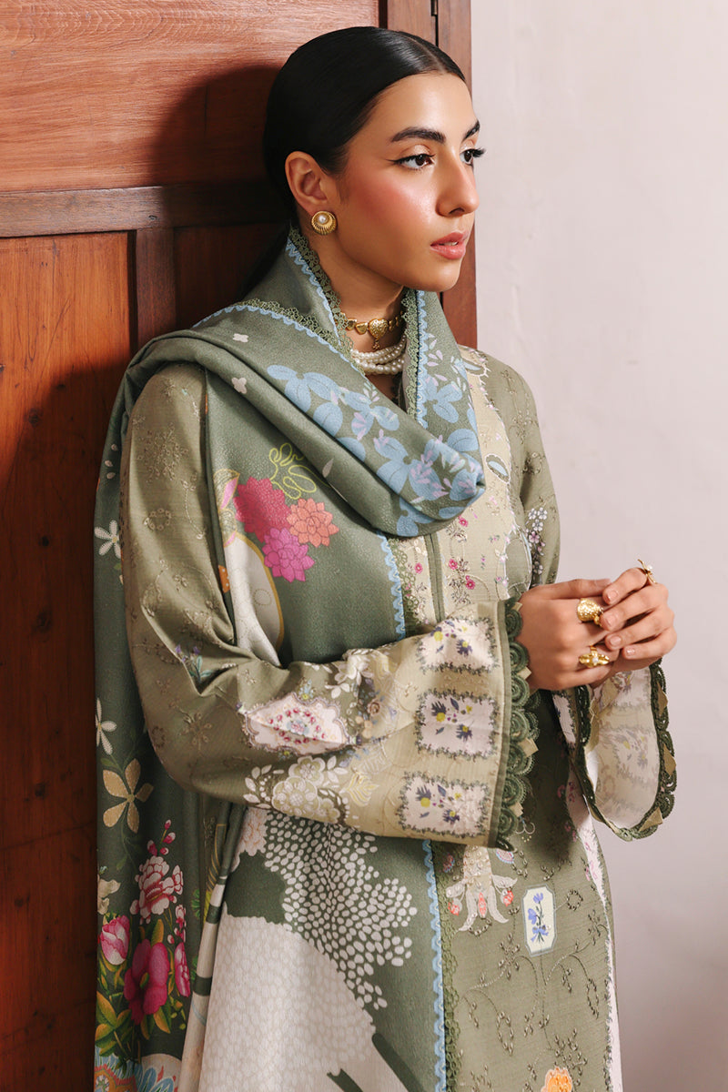 Qalamkar | QPrints Winter 25 | QW-09 (A) KHANZA - Casual Dress - available at Maria Faisal in UK and USA.