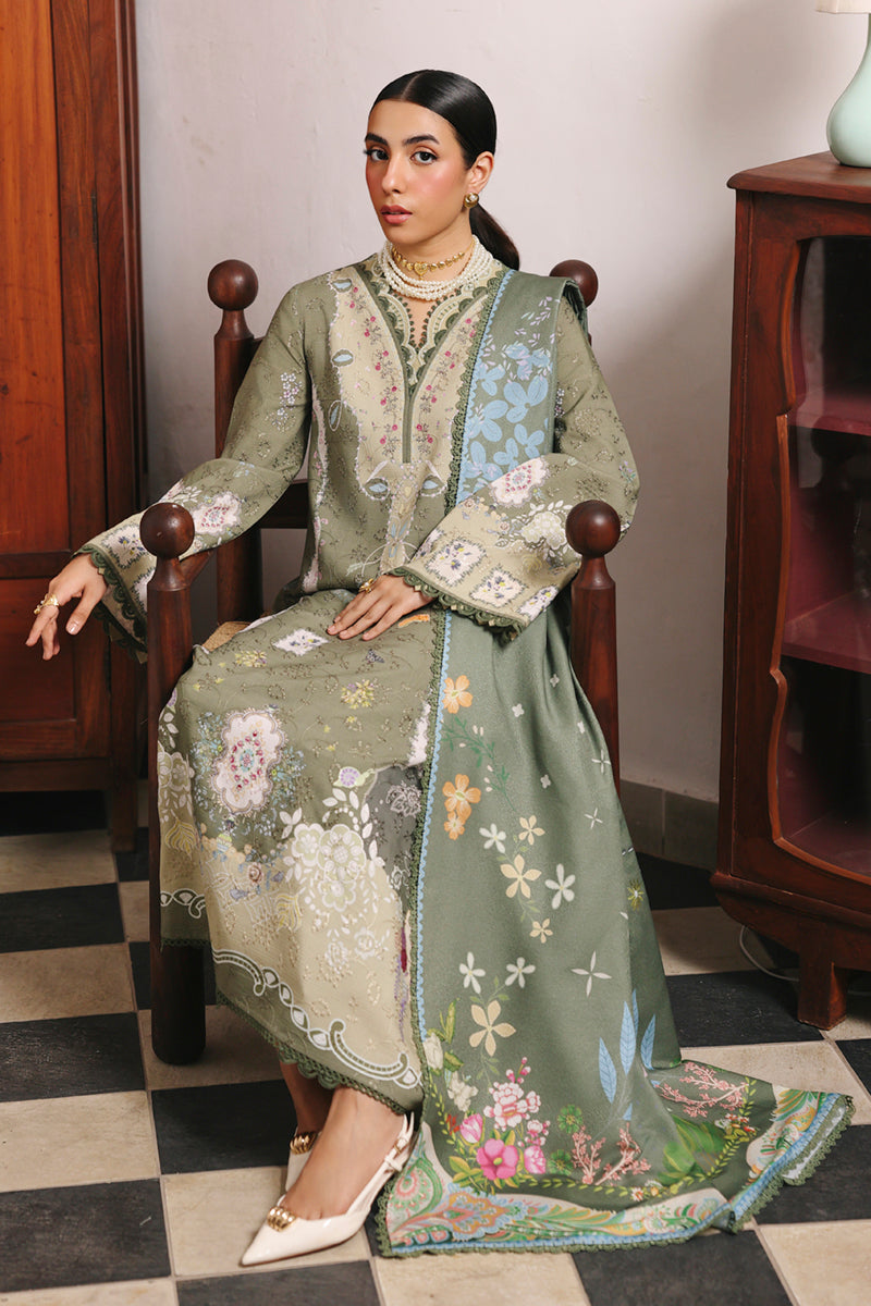 Qalamkar | QPrints Winter 25 | QW-09 (A) KHANZA - Casual Dress - available at Maria Faisal in UK and USA.