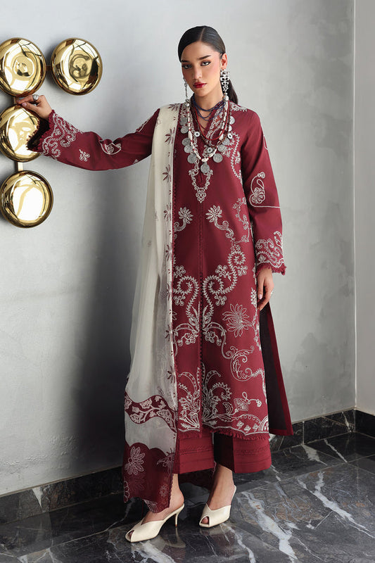 Qalamkar | Q Line Lawn 26 | QKL-08 NISA - Luxury Dress - available at Maria Faisal in UK and USA.