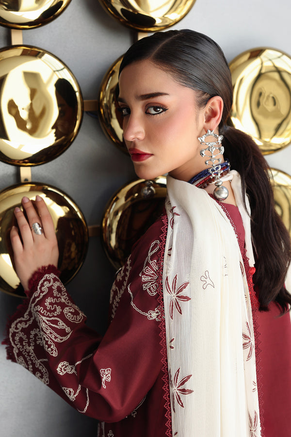 Qalamkar | Q Line Lawn 26 | QKL-08 NISA - Luxury Dress - available at Maria Faisal in UK and USA.