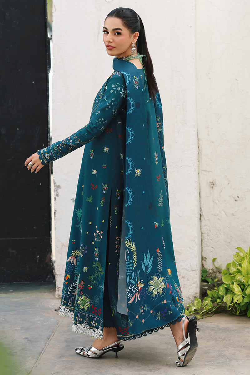 Qalamkar | QPrints Winter 25 | QW-05 (B) AMIEL - Casual Dress - available at Maria Faisal in UK and USA.