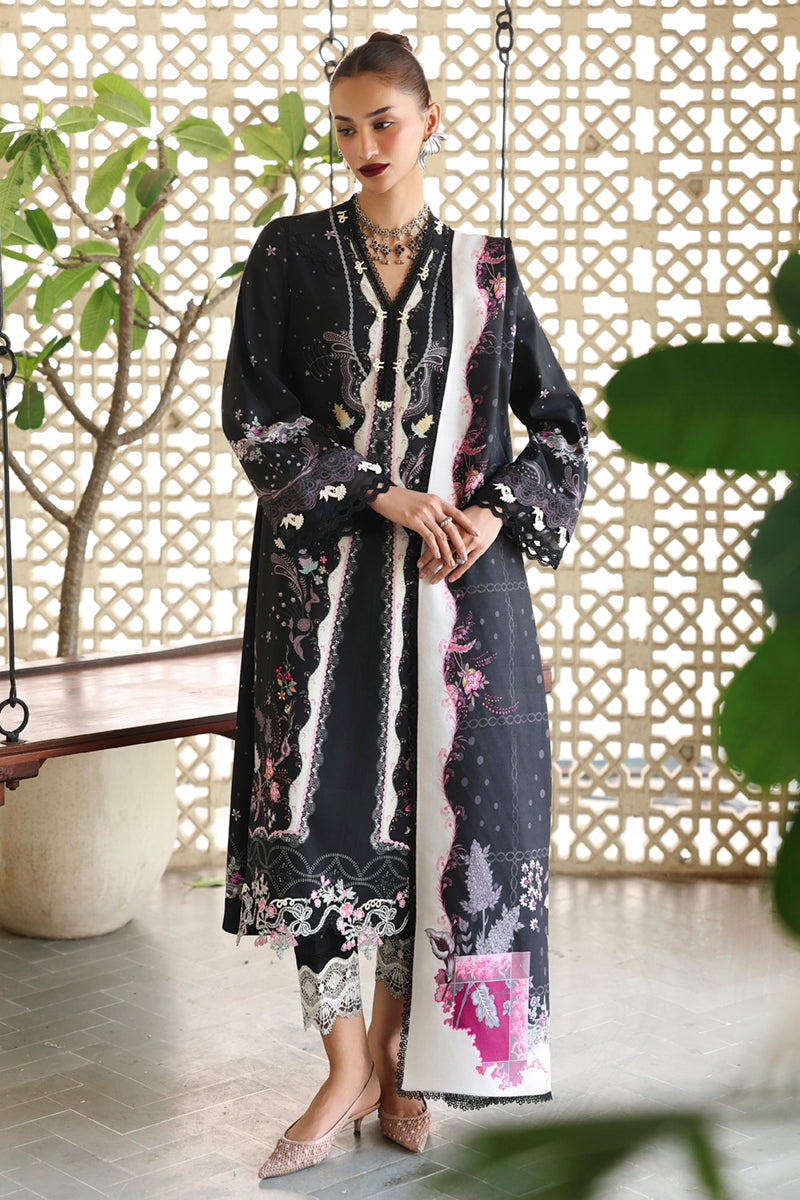 Qalamkar | QPrints Winter 25 | QW-01 (A) TYANA - Casual Dress - available at Maria Faisal in UK and USA.