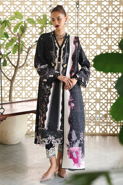 Qalamkar | QPrints Winter 25 | QW-01 (A) TYANA - Casual Dress - available at Maria Faisal in UK and USA.