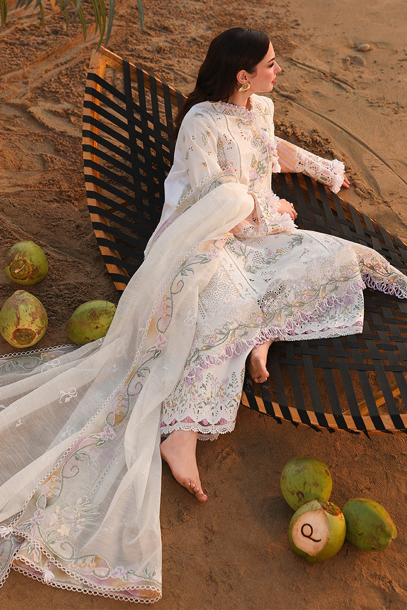 Qalamkar | Sahil Luxury Lawn 26 | SA-10 ILARA - Luxury Dress - available at Maria Faisal in UK and USA.