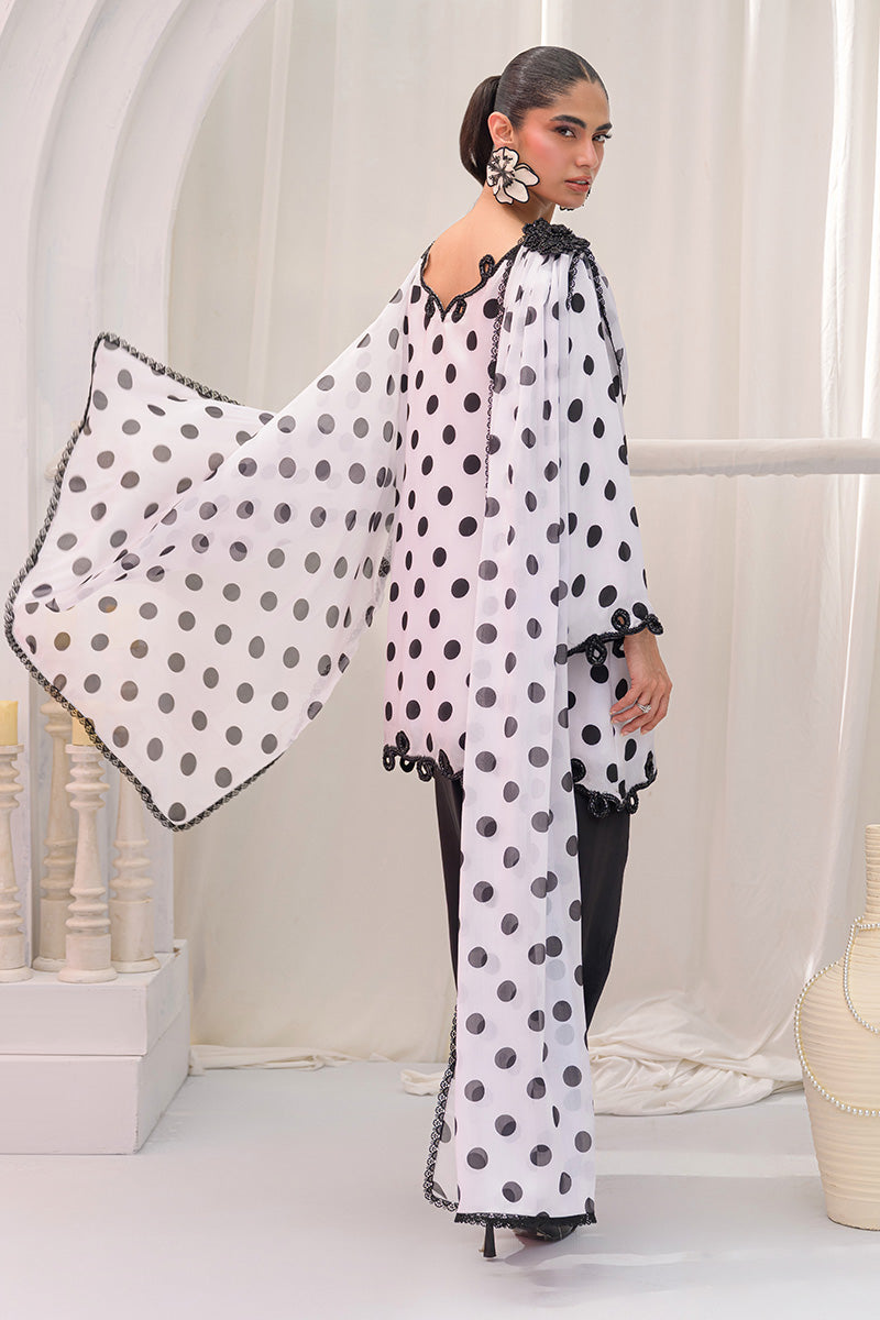 Chic Ophicial | The Maison Duo | Polka Edit - Luxury Dress - available at Maria Faisal in UK and USA.
