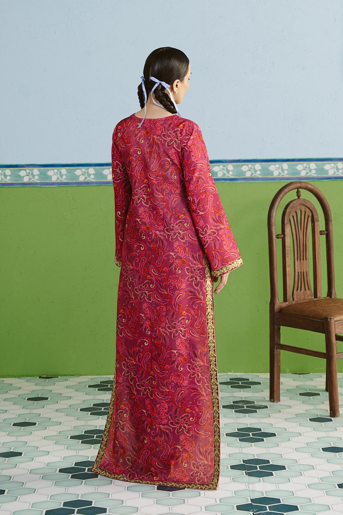 Vanya | Co Ords | CO-137 - Casual Dress - available at Maria Faisal in UK and USA.