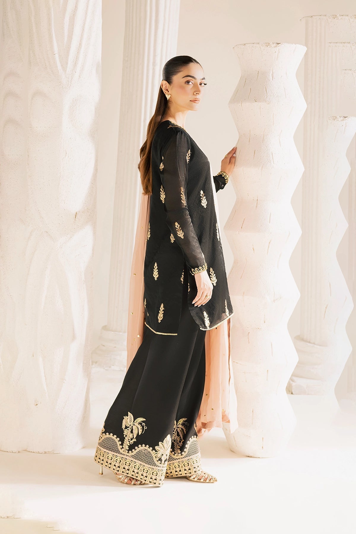 Vanya | Solana Luxe Pret |   FF-82 - Luxury Dress - available at Maria Faisal in UK and USA.