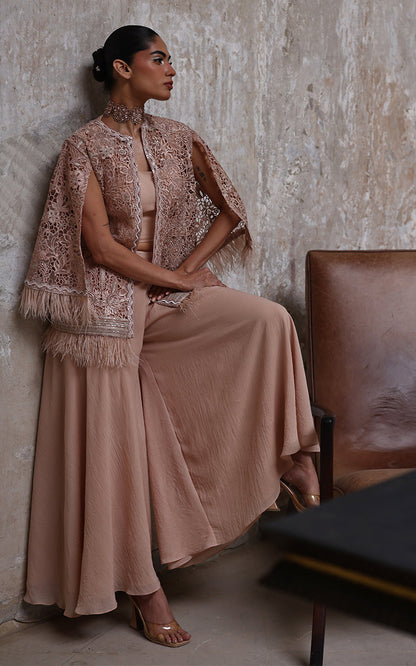 Threads and Motifs | Formal Dresses 25 | Organza Embroidered Jacket With Inner