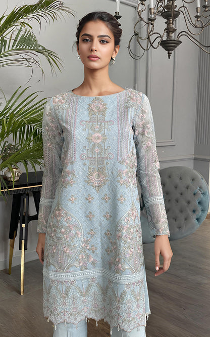 Threads and Motifs | Formal Dresses 25 | Net Embroidered Shirt