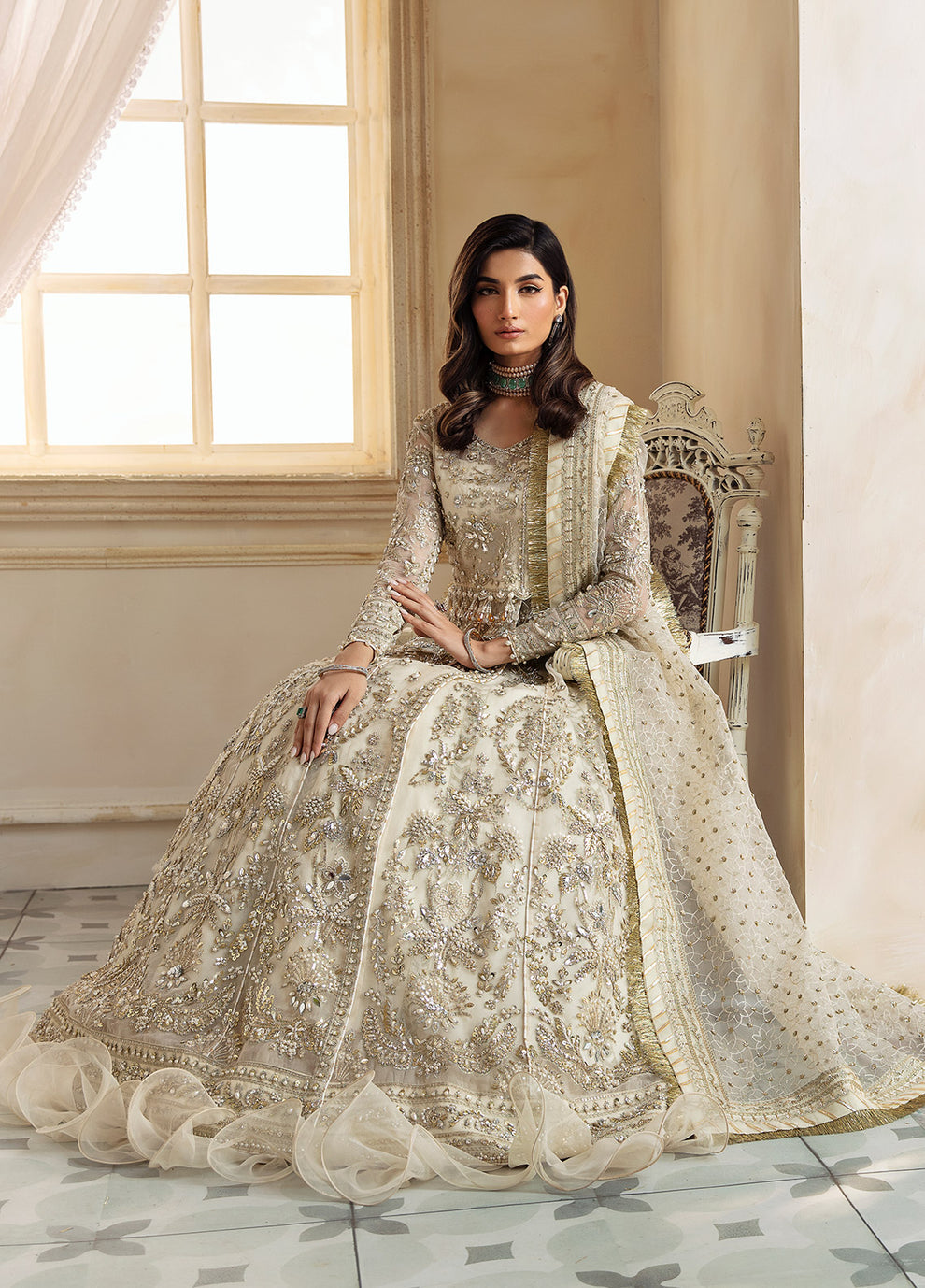 Gulaal | Wedding Formals | Noor GL-WS-23V1-38 - Designer Dress with Intricate embroidery and embellishments. Shop elegent wedding dress at Maria Faisal.