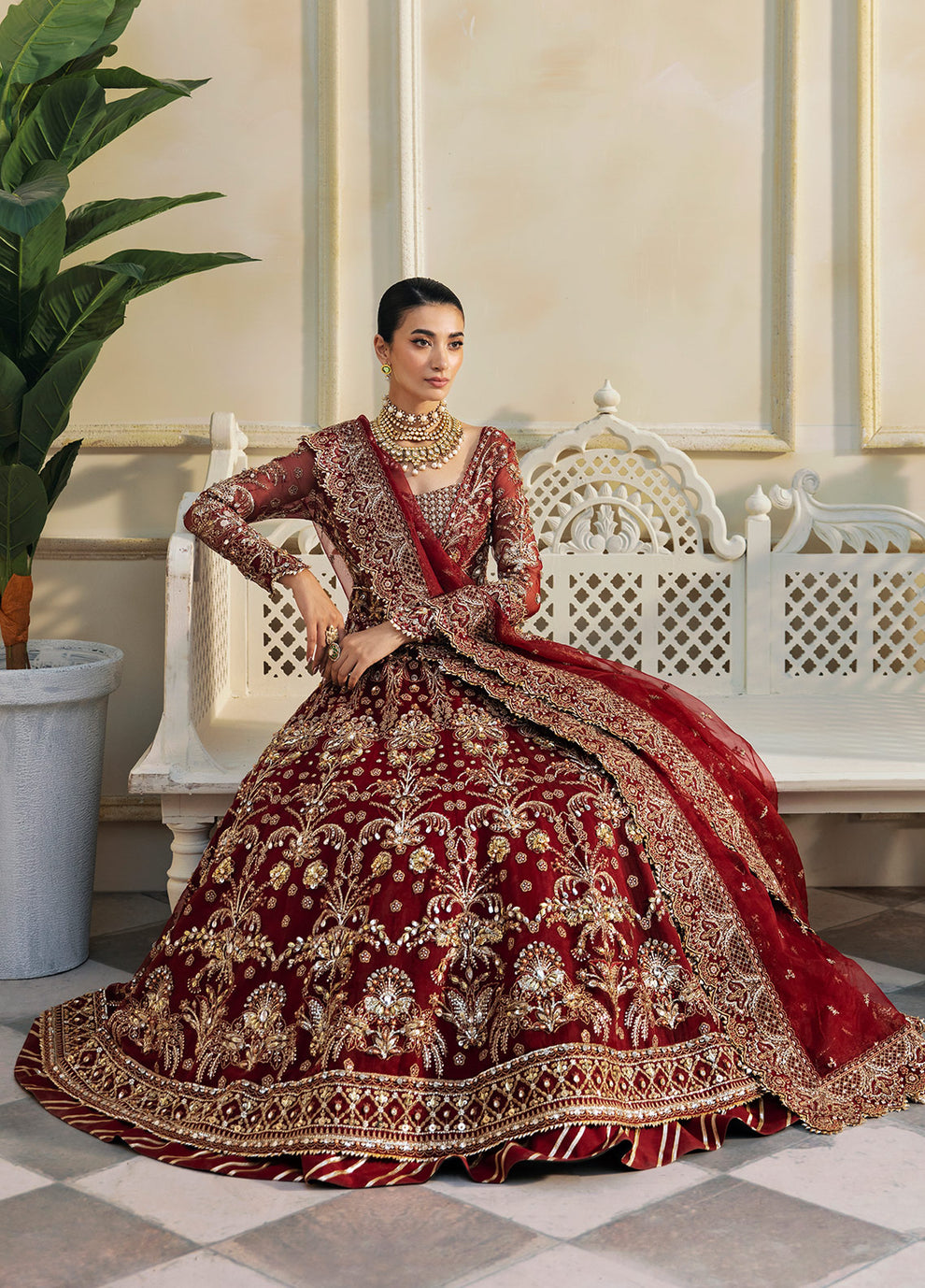 Gulaal | Wedding Formals | Nawazish GL-WS-23V1-39 - Designer Dress with Intricate embroidery and embellishments. Shop elegent wedding dress at Maria Faisal.