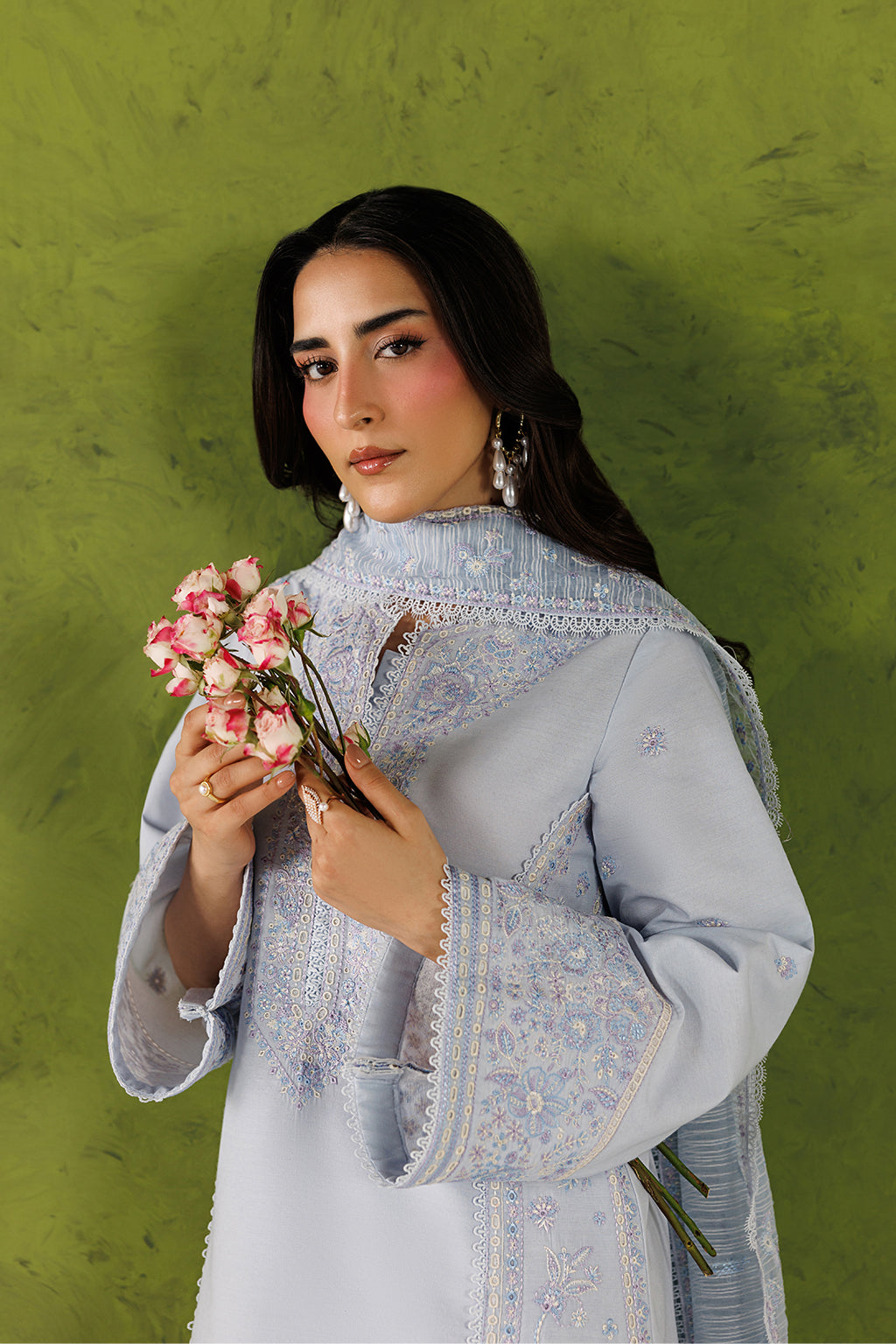 Emaan Adeel | Elevated Essentials 26 | URBAN MUSE - Luxury Dress - available at Maria Faisal in UK and USA.
