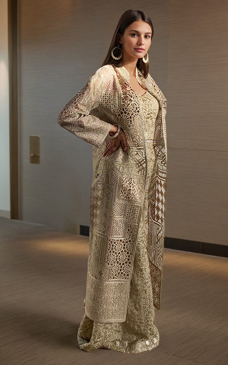Threads and Motifs | Formal Dresses 25 | Embroidered Jacket With Blouse - Ladies Clothes - Maria Faisal