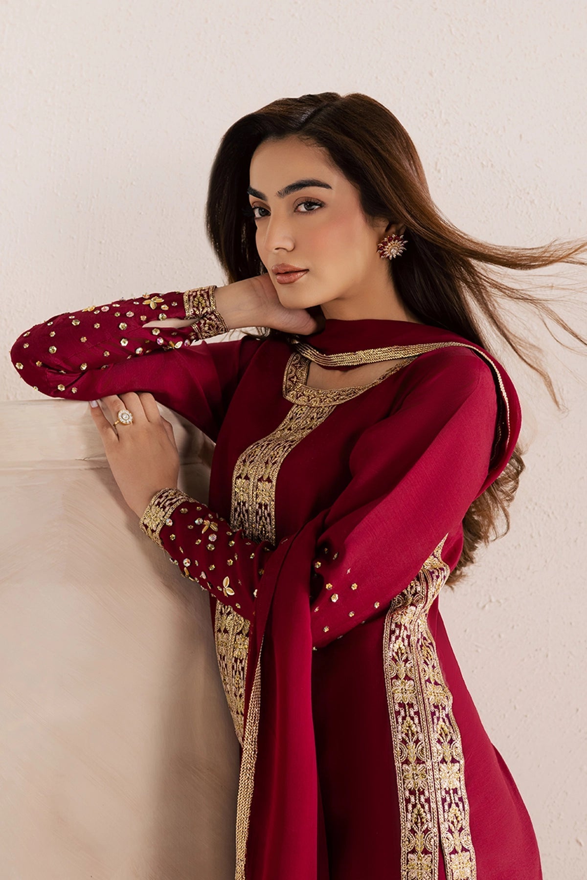 Vanya | Solana Luxe Pret | FF-81 - Luxury Dress - available at Maria Faisal in UK and USA.