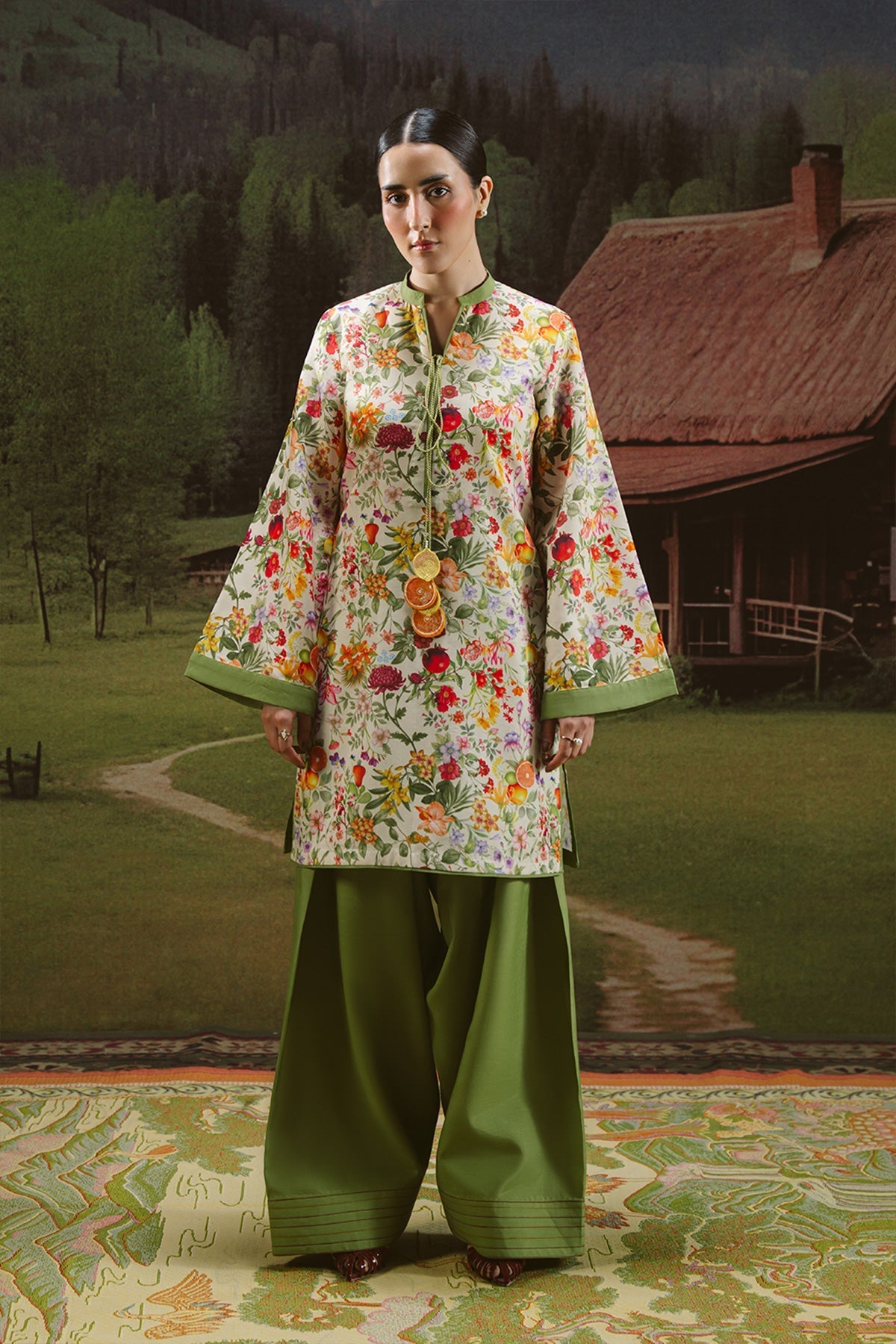 Vanya | Co Ords | CO-134 - Casual Dress - available at Maria Faisal in UK and USA.