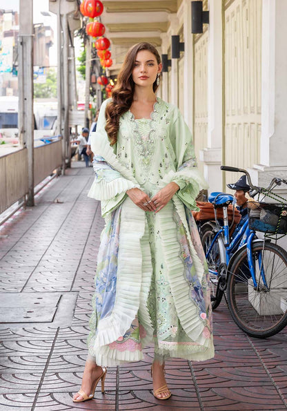 Zarqash | Luxury Lawn 25 | ZQLU 005 ELLIS by Maria Faisal - Registered Vendor of : Zarqash - type : Ladies Clothes - 100% original wedding dresses