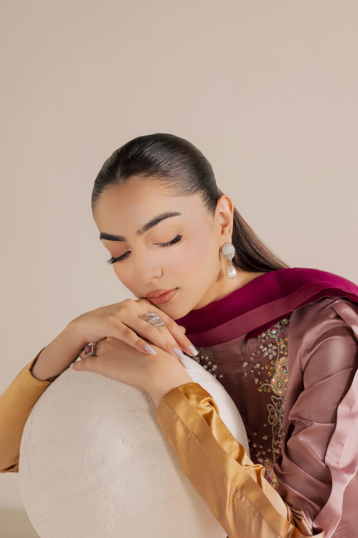 Vanya | Solana Luxe Pret |FF-86 - Luxury Dress - available at Maria Faisal in UK and USA.