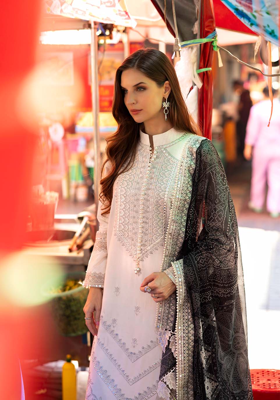 Zarqash | Luxury Lawn 25 | ZQLU 007 SIERRA by Maria Faisal - Registered Vendor of : Zarqash - type : Ladies Clothes - 100% original wedding dresses