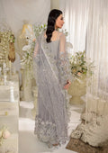 Elaf Premium | Evara Formals 24 | EFE-04 DOVE - Designer Dress with Intricate embroidery and embellishments. Shop elegent wedding dress at Maria Faisal.