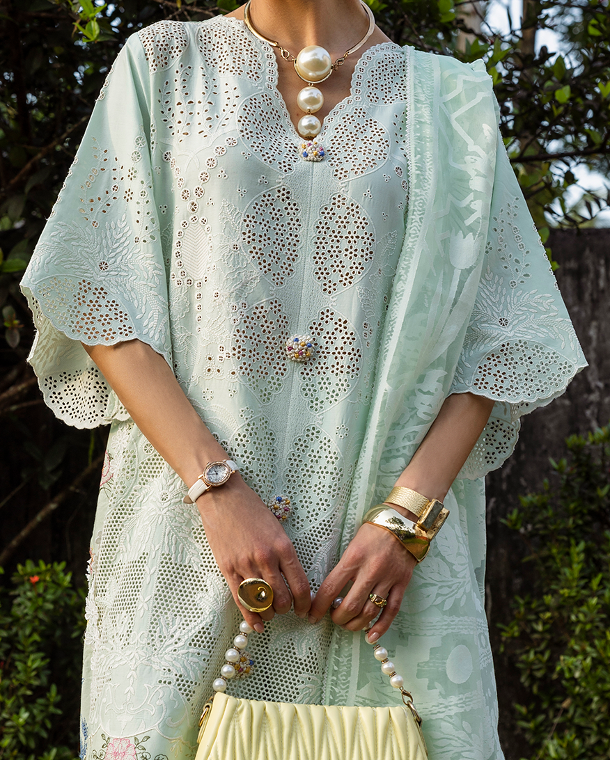 Esmel | Mon Tresor Luxe Lawn 26 | Fait Avec Amour - Luxury Dress - available at Maria Faisal in UK and USA.
