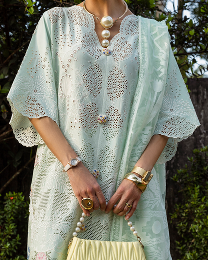 Esmel | Mon Tresor Luxe Lawn 26 | Fait Avec Amour - Luxury Dress - available at Maria Faisal in UK and USA.