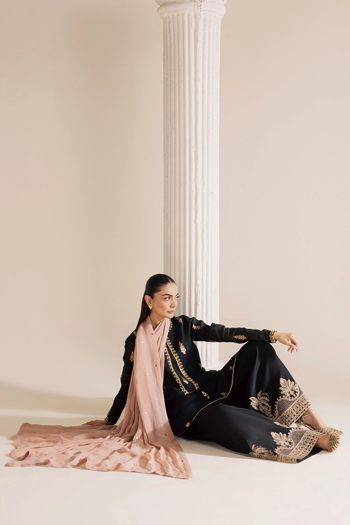 Vanya | Solana Luxe Pret |   FF-82 - Luxury Dress - available at Maria Faisal in UK and USA.