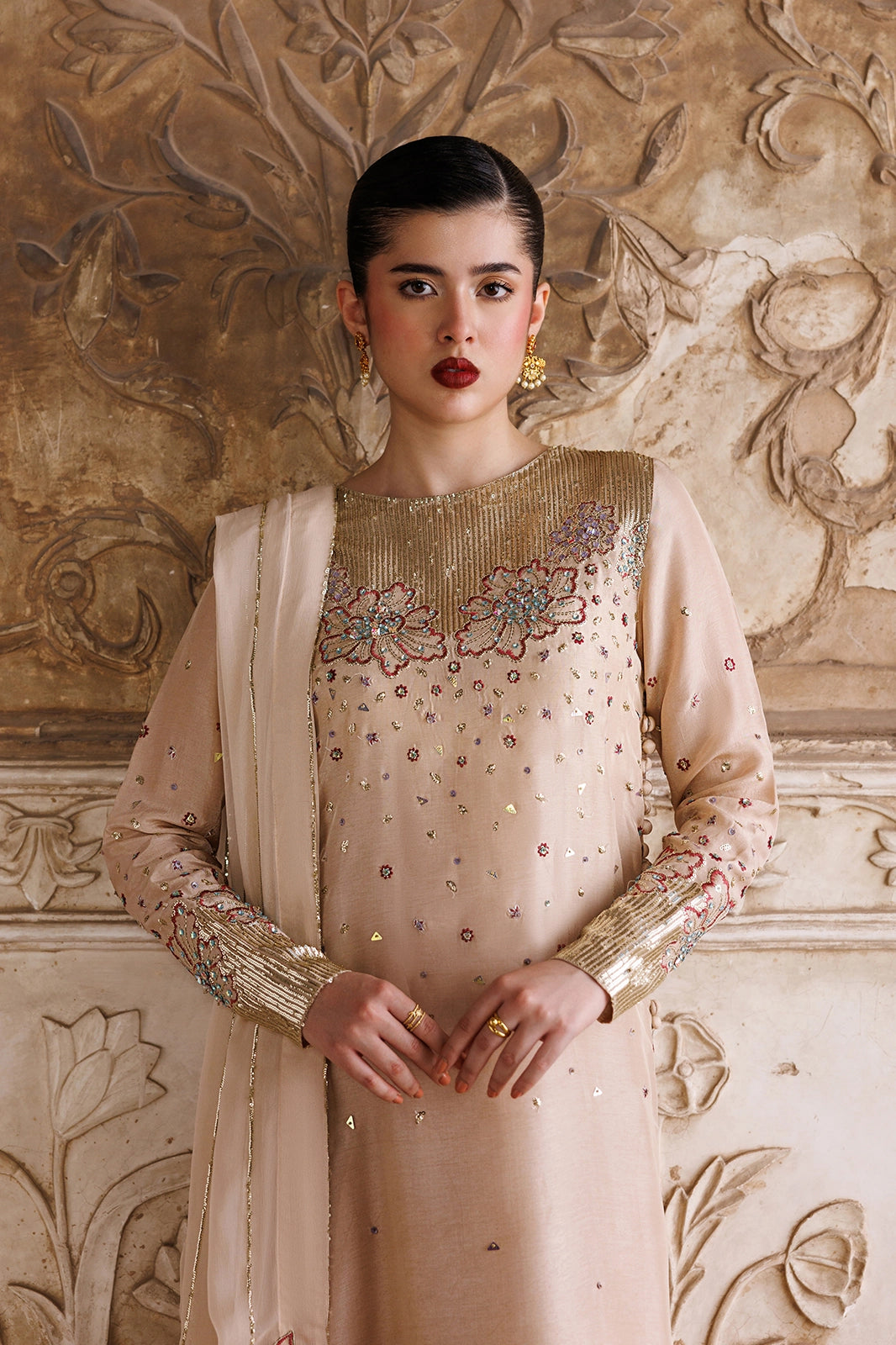 Vanya | Virsa Formals | ED-010 - Formal Dress - available at Maria Faisal in UK and USA.