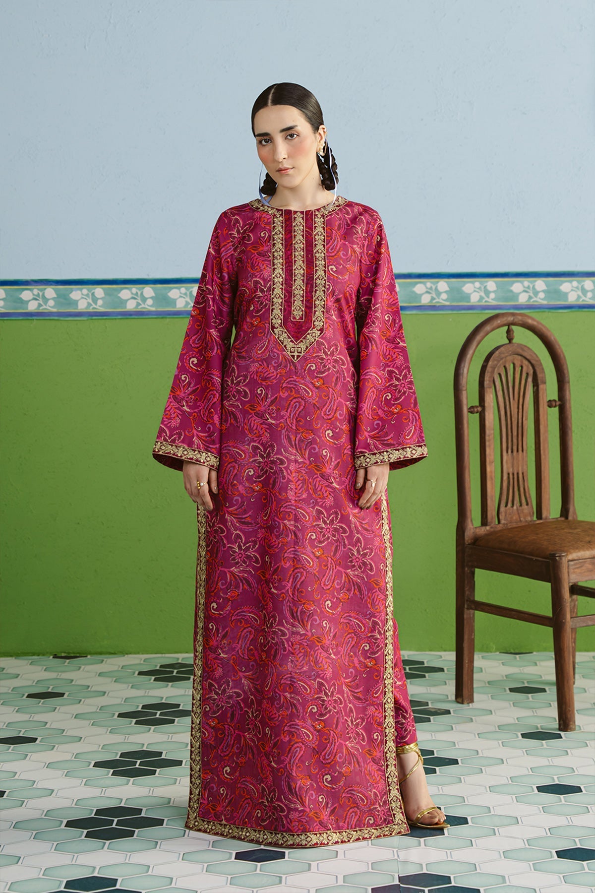 Vanya | Co Ords | CO-137 - Casual Dress - available at Maria Faisal in UK and USA.