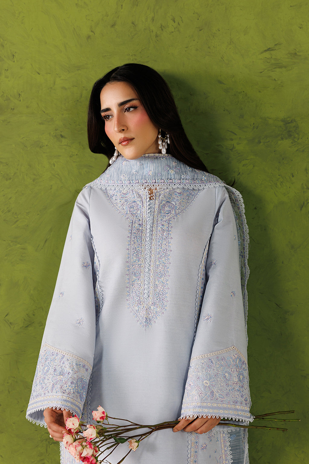 Emaan Adeel | Elevated Essentials 26 | URBAN MUSE - Luxury Dress - available at Maria Faisal in UK and USA.