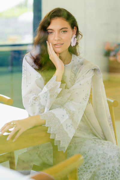 Baroque | Luxury Pret Summer | UF-4211 - Luxury Dress - available at Maria Faisal in UK and USA.