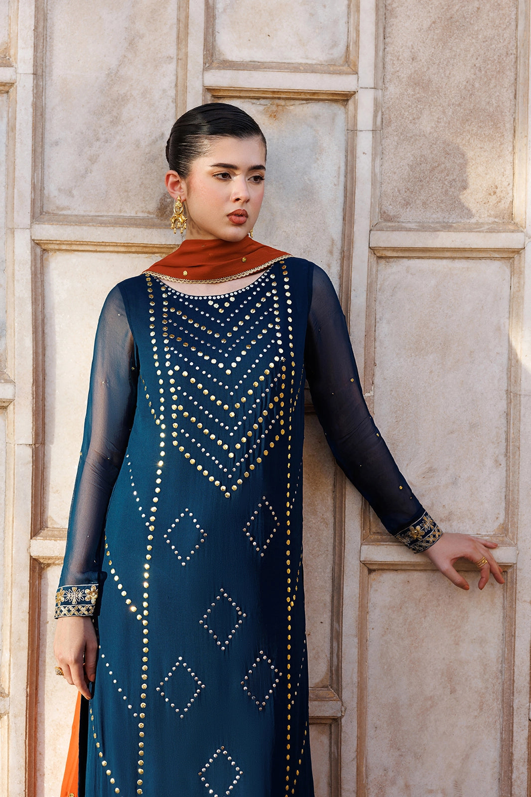 Vanya | Virsa Formals | ED-011 - Formal Dress - available at Maria Faisal in UK and USA.