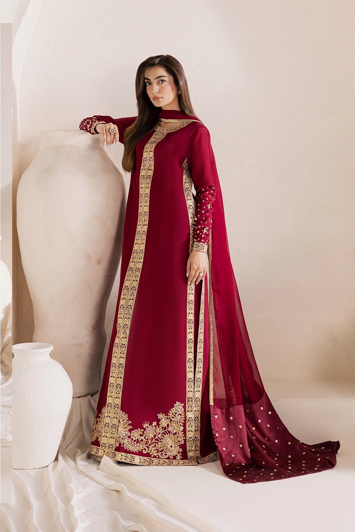 Vanya | Solana Luxe Pret | FF-81 - Luxury Dress - available at Maria Faisal in UK and USA.