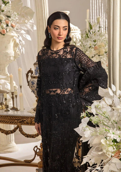 Elaf Premium | Evara Formals 24 | EFE-05 MAJESTY - Designer Dress with Intricate embroidery and embellishments. Shop elegent wedding dress at Maria Faisal.