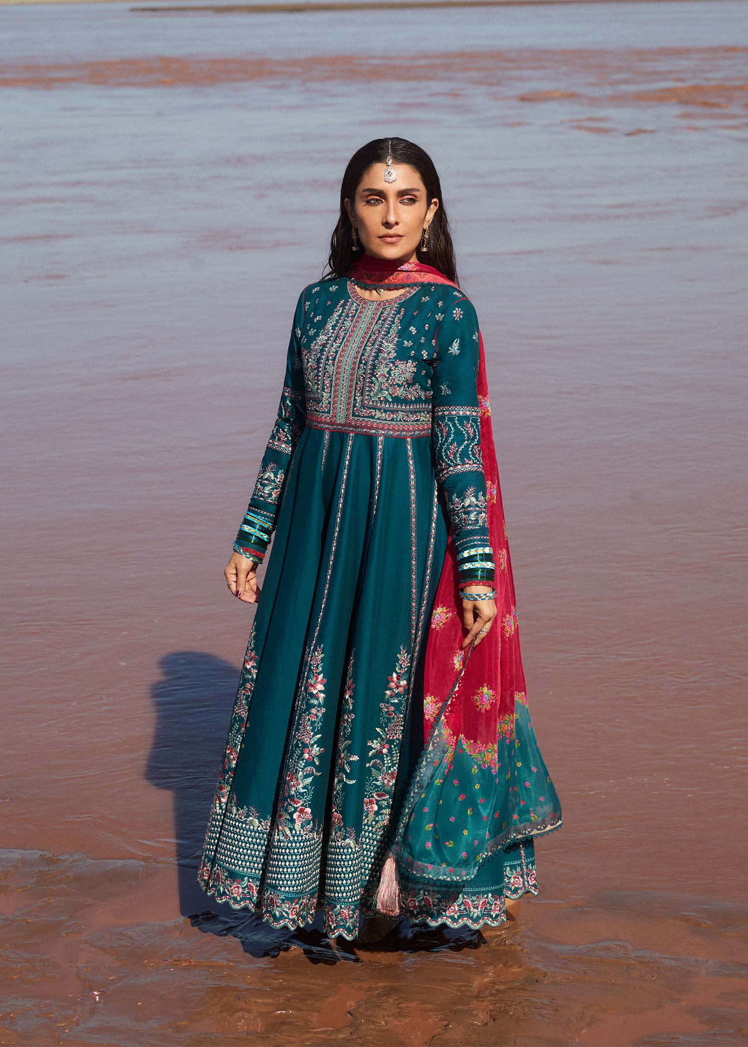 Hussain Rehar | Surkh Eid Pret’25 | Zarqash - Ladies Clothes - Maria Faisal