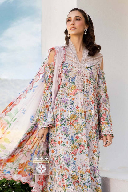 Maria B | M Prints 25 | MPT-2507-A by Maria Faisal - Registered Vendor of : Maria B - type : Ladies Clothes - 100% original wedding dresses