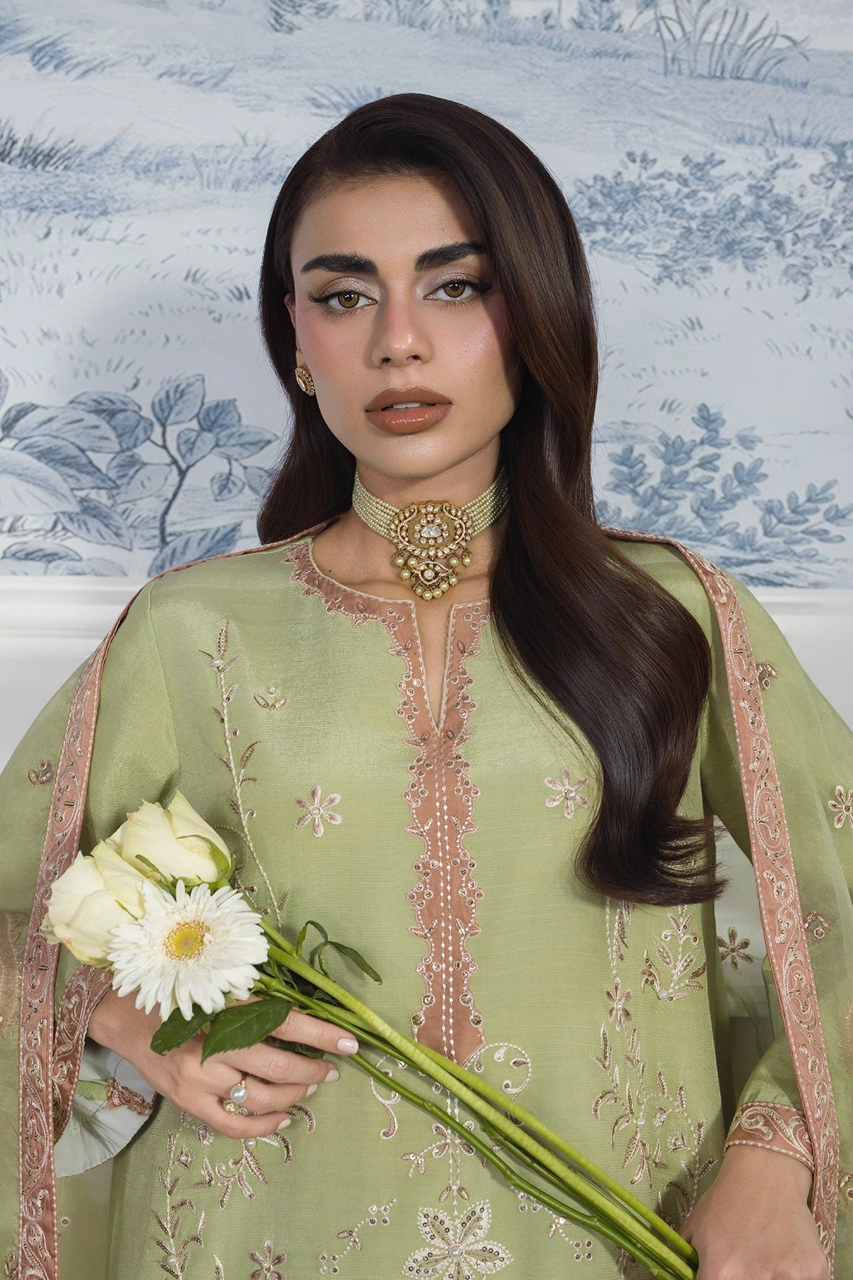 Rangrasiya | Lumeire Silk | Alma - Luxury Dress - available at Maria Faisal in UK and USA.