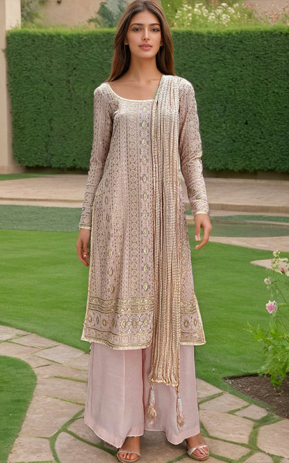 Threads and Motifs | Formal Dresses 25 | Embroidered Shirt With Trouser And Dupatta - Ladies Clothes - Maria Faisal