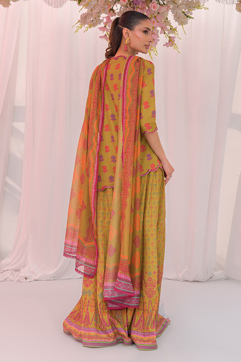 Chic Ophicial | The Maison Duo | Earthy Mustard - Luxury Dress - available at Maria Faisal in UK and USA.