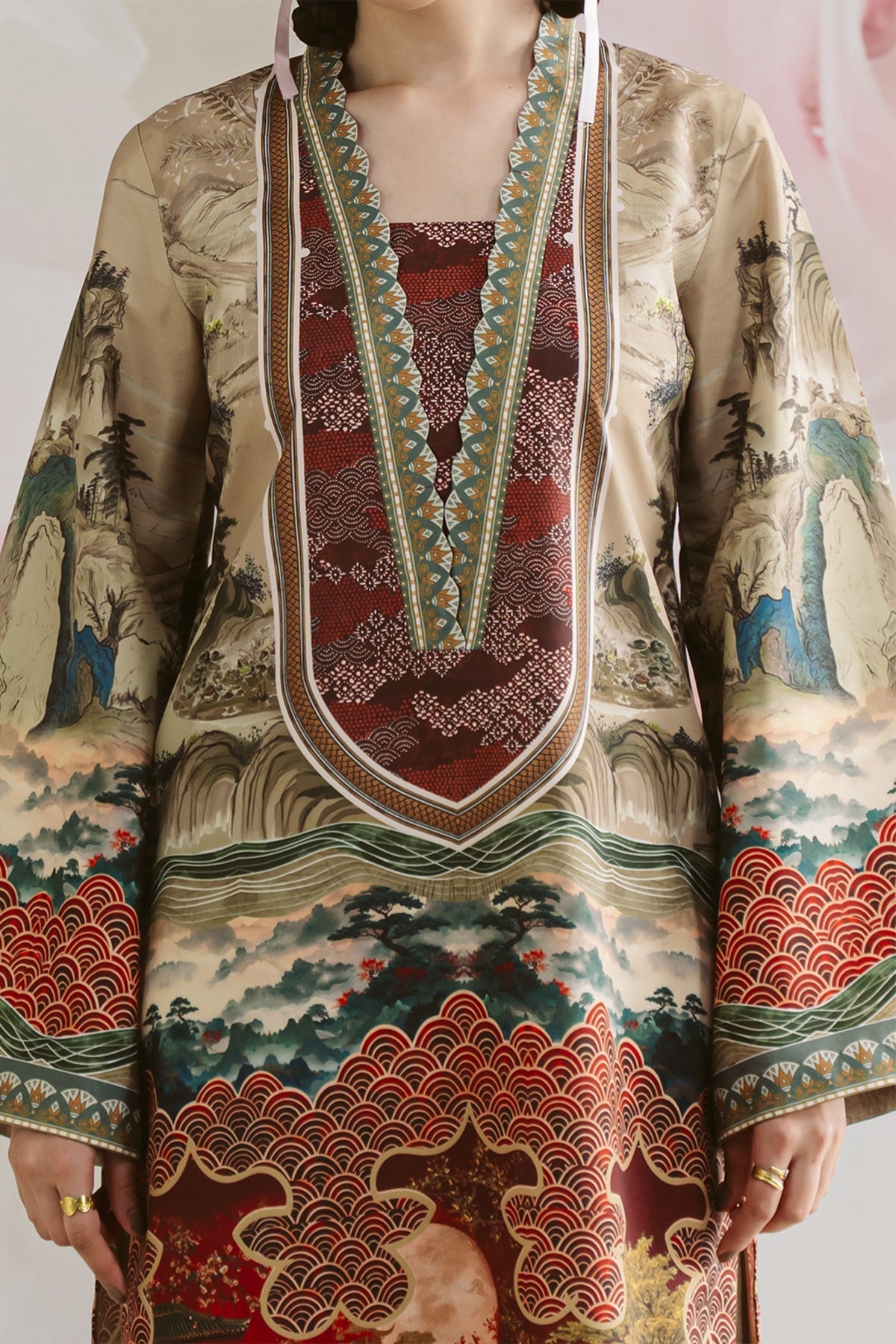 Vanya | Co Ords | CO-132 - Casual Dress - available at Maria Faisal in UK and USA.