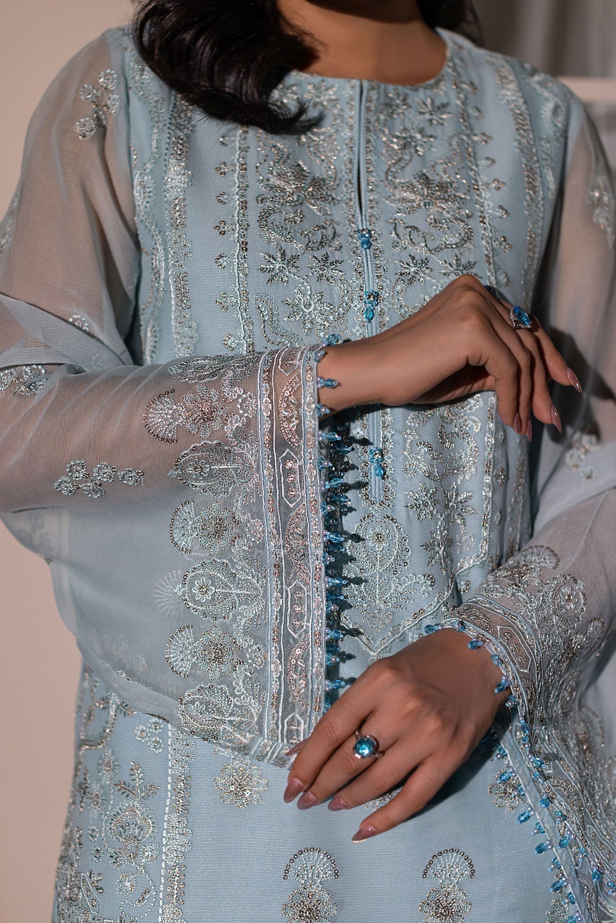 Flossie | Dilkash Kuch Khas | DI-02 B - Formal Dress - available at Maria Faisal in UK and USA.