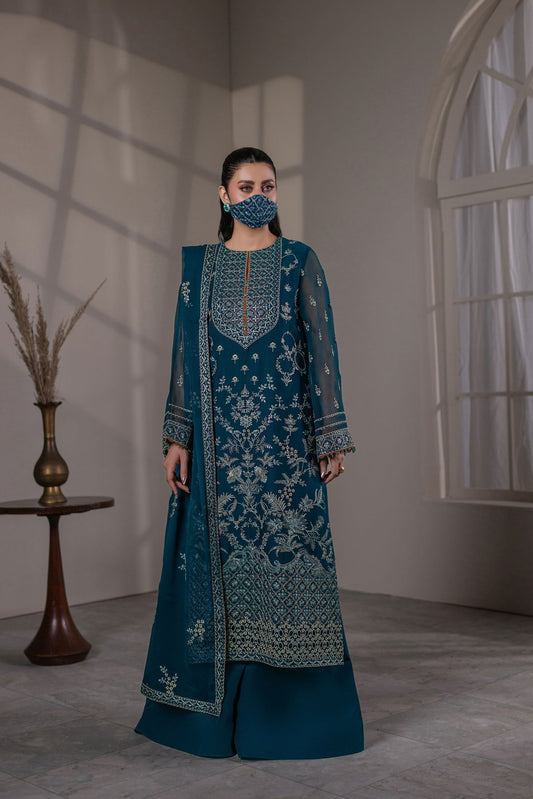 Flossie | Dilkash Kuch Khas | DI-01 B - Formal Dress - available at Maria Faisal in UK and USA.