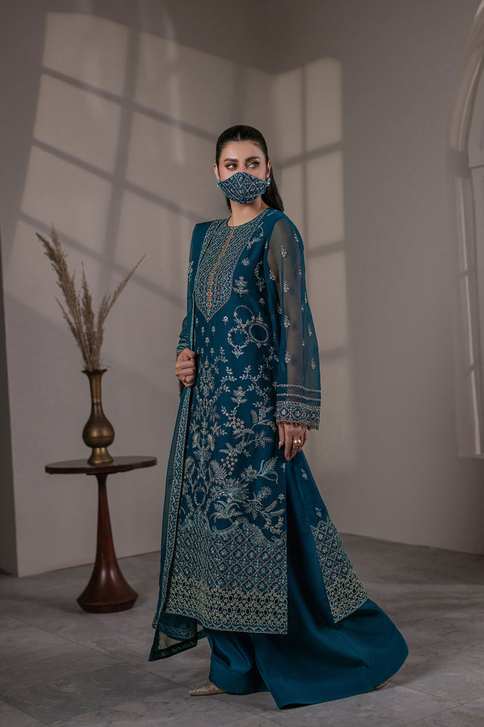 Flossie | Dilkash Kuch Khas | DI-01 B - Formal Dress - available at Maria Faisal in UK and USA.