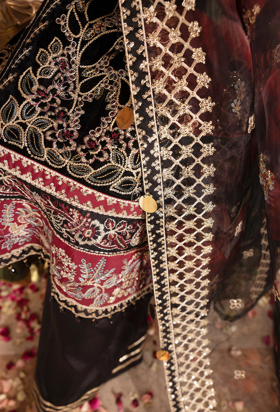 Adans Libas | Velvet 25 | 7521 V - Ladies Clothes - Maria Faisal