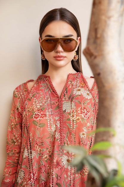 Maria B | M Prints | MPT-2508-A - Luxury Dress - available at Maria Faisal in UK and USA.