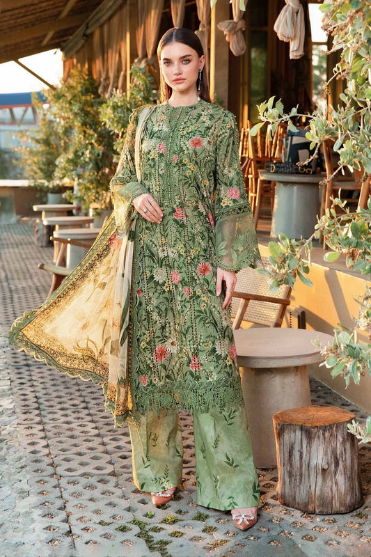 Maria B | M Prints 25 | MPT-2508-B by Maria Faisal - Registered Vendor of : Maria B - type : Ladies Clothes - 100% original wedding dresses