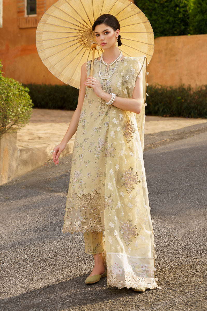 Baroque | Luxury Pret 24 | LAWN UF-584 - Designer Dress with Intricate embroidery and embellishments. Shop elegent wedding dress at Maria Faisal.