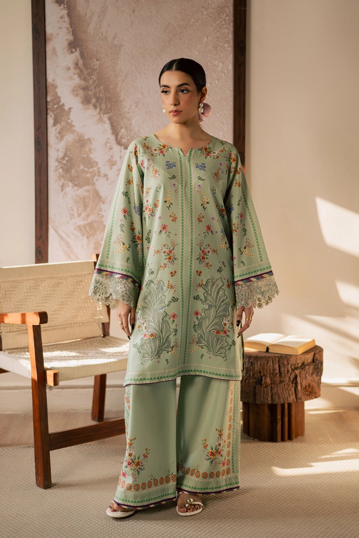 Vanya | Co Ords | CO-131 - Casual Dress - available at Maria Faisal in UK and USA.
